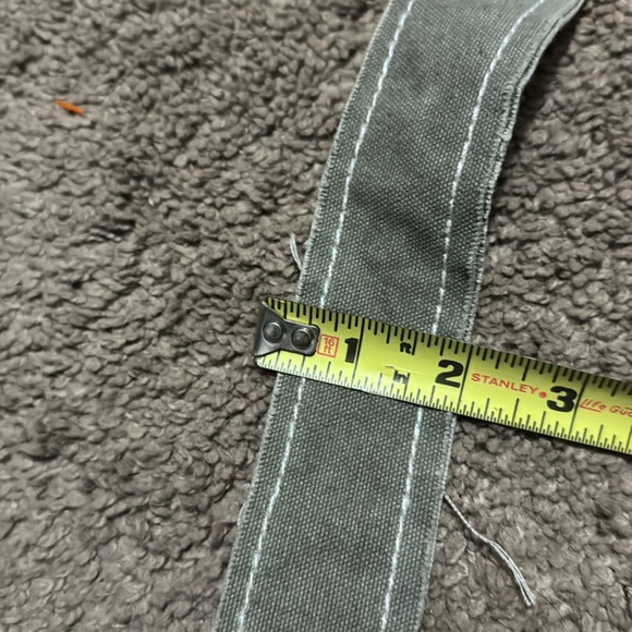 NWT-Shabby Chic Cloth Exterior Patchwork Crossbody Bag-Tan/Olive-Brown Trim - Picture 9 of 16